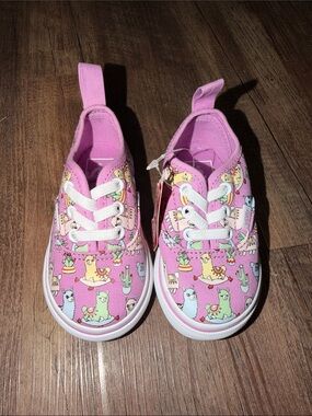 Vans Llamas pastel shoes toddler girl size 5 NWT